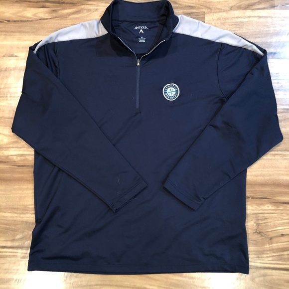 Antigua Other - Antigua XL Blue MLB Seattle Mariners Quarter Zip
